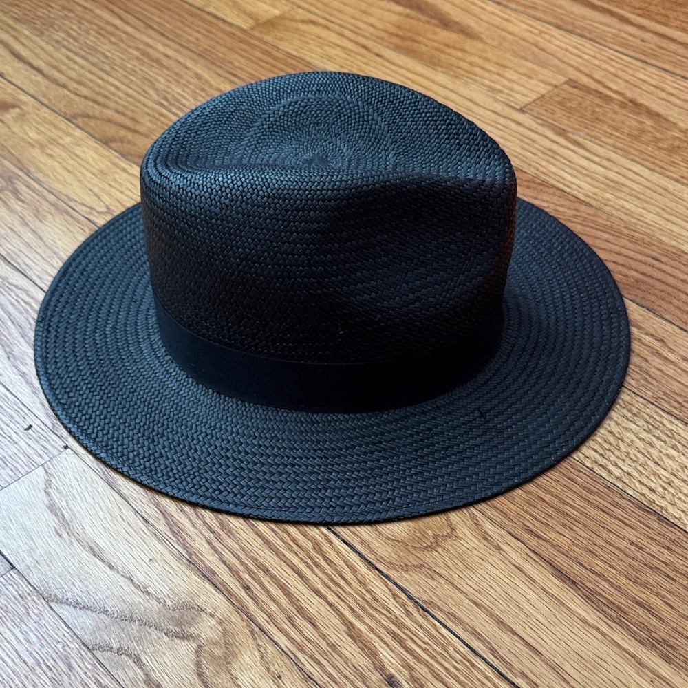 rag & bone Black Woven Hat